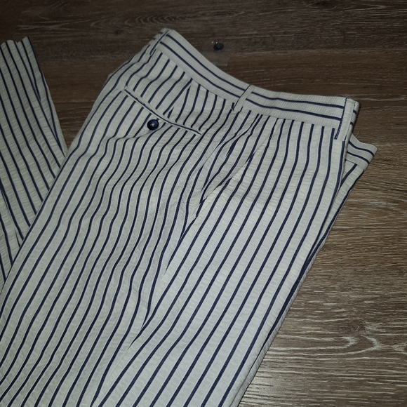 Paisley & Gray Slim Fit White & Blue Striped Pant W30 x 32L NW0T Suit Seperate - Picture 4 of 14